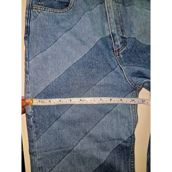 Sandro Diego Chevron Straight Leg Jeans Size 36 EU 6 US High Rise Relaxed Fit - Picture 9 of 15